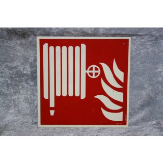 Kunststoff Schild Löschschlauch langnachleuchtend DIN 67510 1582/1151 200 x 200 mm NEU #W1103-K9