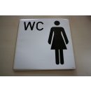 Klebeschild Symbol-WC-Schilder "Damen WC" 300 x...
