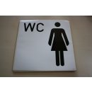 Klebeschild Symbol-WC-Schilder "Damen WC" 300 x...