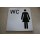 Klebeschild Symbol-WC-Schilder "Damen WC" 300 x 300 mm 1208 NEU #W1107
