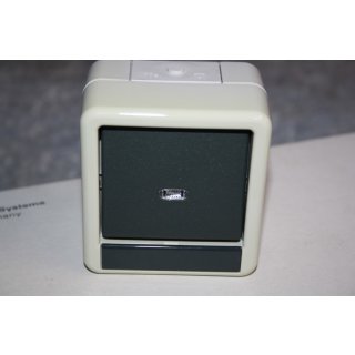 Gira WG Aufputz Grau Wippschalter OT Wechsel NEU 010630 #W1210-01013-01