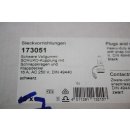 Merten Schwere Vollgummi Schuko-Kupplung mit Schnappkragen und Klappendeckelt schwarz 173051 NEU #W1212-1013