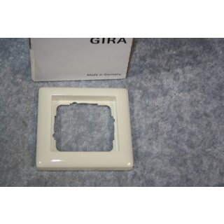 Gira Standard 55 Cremeweiß Abdeckrahmen 1 fach NEU 021301 #W1221