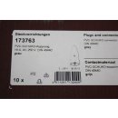 Merten Steckvorrichtung PVC-Schuko-Kupplung grau 16A, AC 250V DIN 49440 173763 NEU #W1226-1013