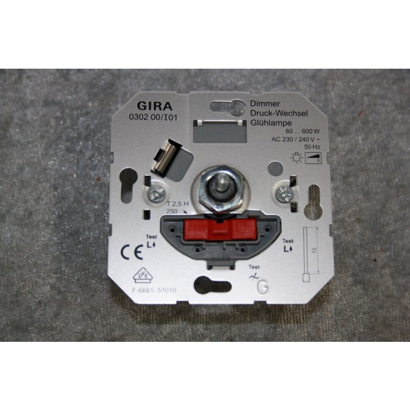 Gira Einsatz Dimmer Druck Wechsel 030200 NEU W130310212 autoteil