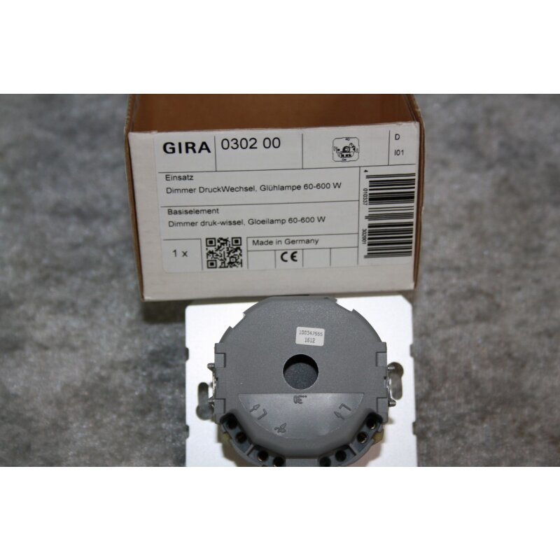 Gira Einsatz Dimmer Druck Wechsel 030200 NEU W130310212 autoteil
