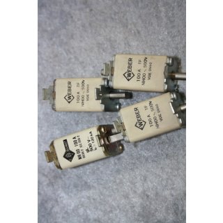 Weber / E Bramat NH 00 100A 500V UDE 0660 Neuwertig #W1366-1018-2