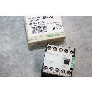Klöckner & Moeller DILER-22 Kleinschütz mini 6A 24V 50Hz NEU 401508013448 #W1455-1019-01
