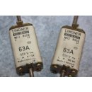 Lindner Sicherung Keramik NH2 63 A 500 V 8002 Neuwertig #W1381-1018-3