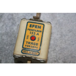 Efen Sicherung Keramik 125 A 500 V Träge VDE 0660 NH 2 #W1385-1018-3