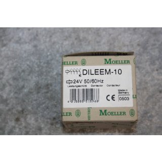 Moeller DILEEM-10 Leistungsschütz 24V 50/60Hz NEU 4015080515968 #W1472-1019-2