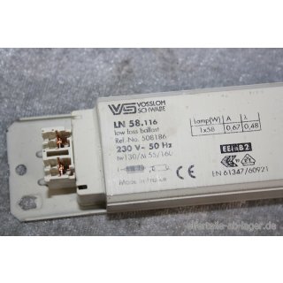 VS Vossloh Vorschaltgerät LN 58.116 EN 6134/60921 230V-50Hz gebraucht #W1535-1009