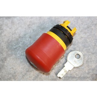 Moeller Not Halt/Aus Schalter mit Schloss und Schlüssel MS1 M22-PVS/K011 NEU #W1568-1020-3