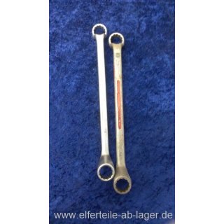 Hazet Doppel-Ringschlüssel 630-23/21 Schlüsselweite 23 x 21 mm einzeln gebraucht #WZ14-558